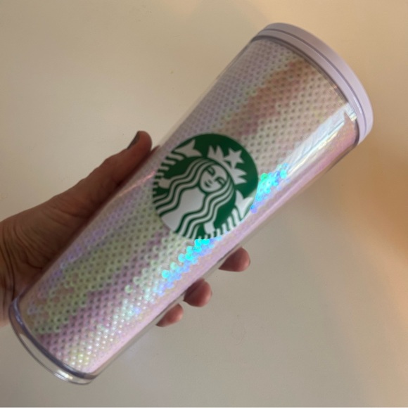STARBUCKS Lot of 5 COLD CUPS TUMBLER Studded Ruby Iced Lilac Mango Ombré Sequins - Picture 14 of 15